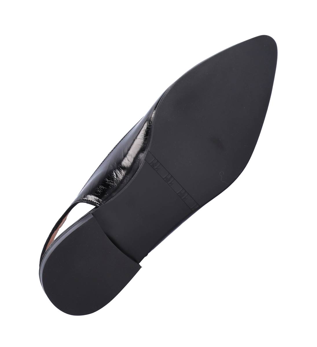 A16302 slingback ballerinasko - Black Naplack 260